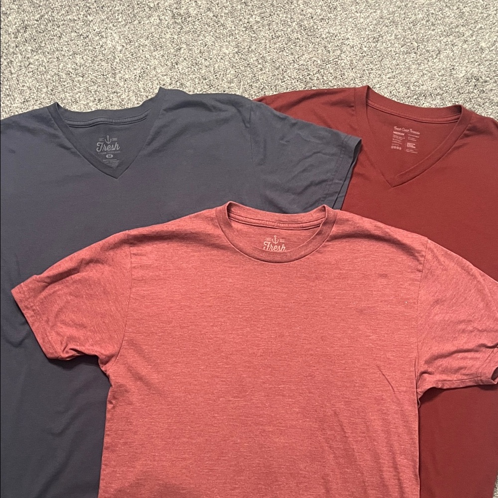 Fresh Clean tee shirts size medium lot of 3